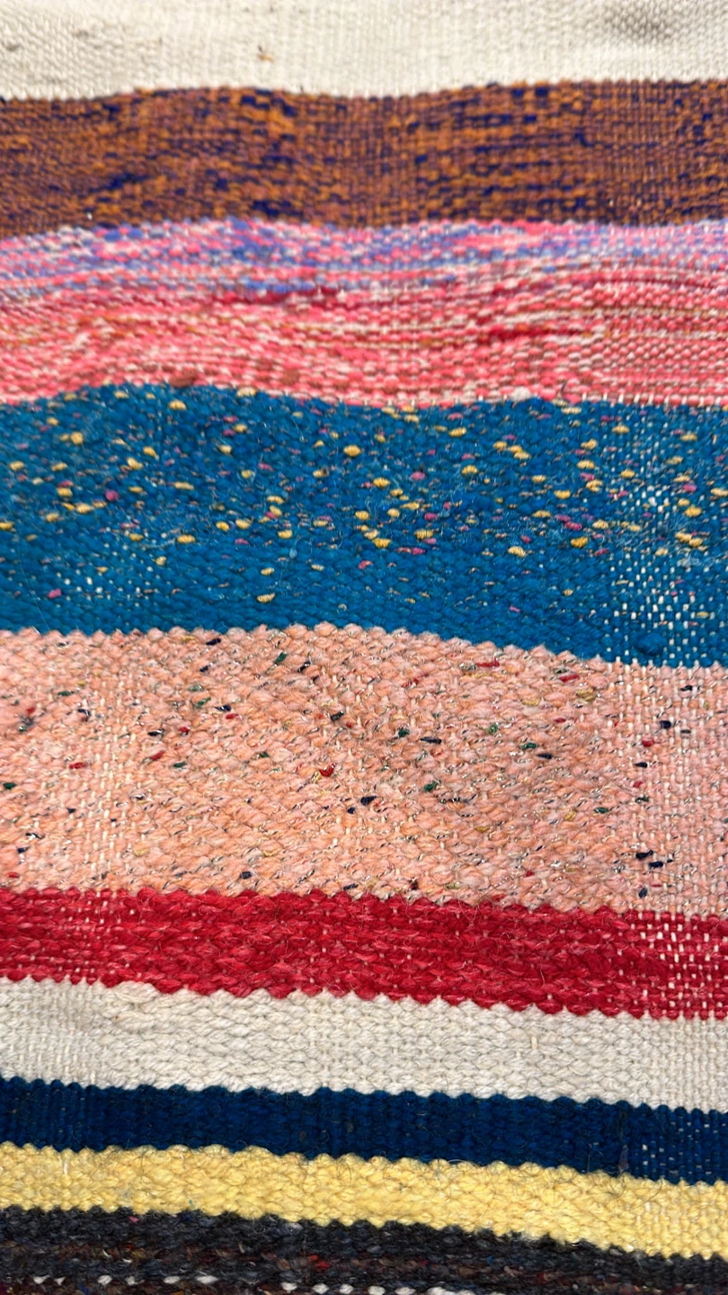 Colorful Striped Area Rug - 71" x 47" - photo 3