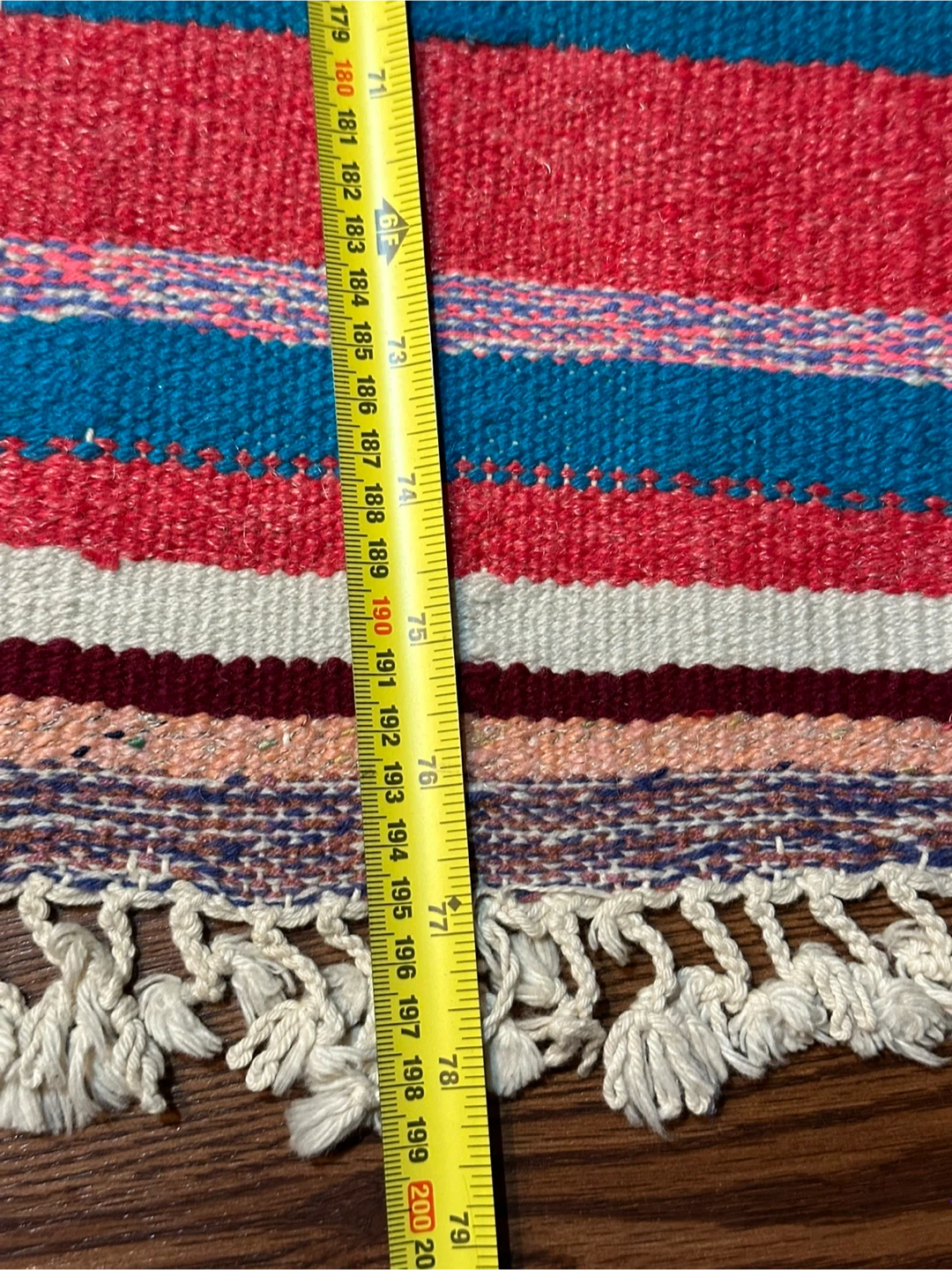 Colorful Striped Area Rug - 71" x 47" - photo 5