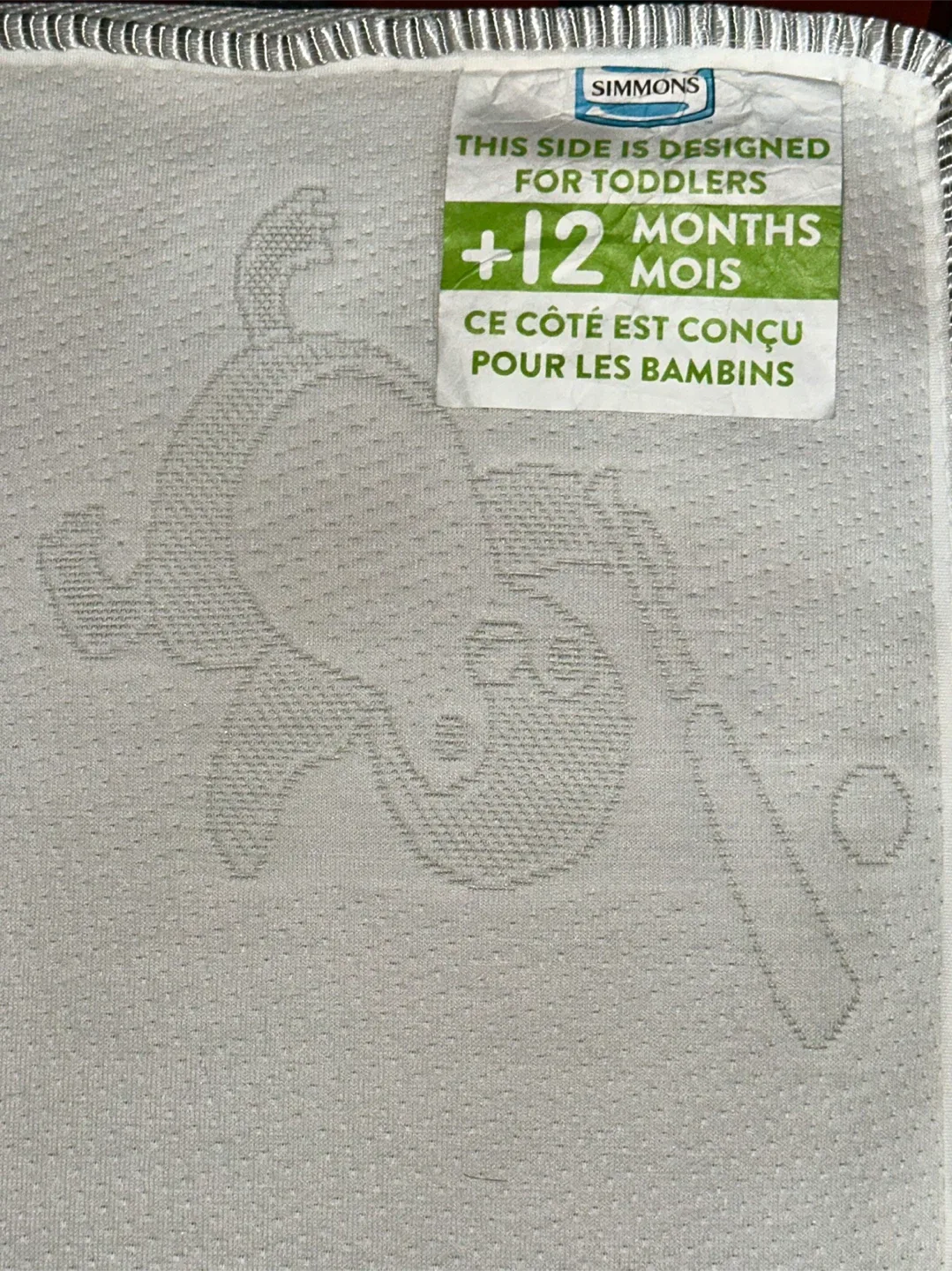 Baby Crib in black with Mattress, Bedding set & Mobile image indicator(7)