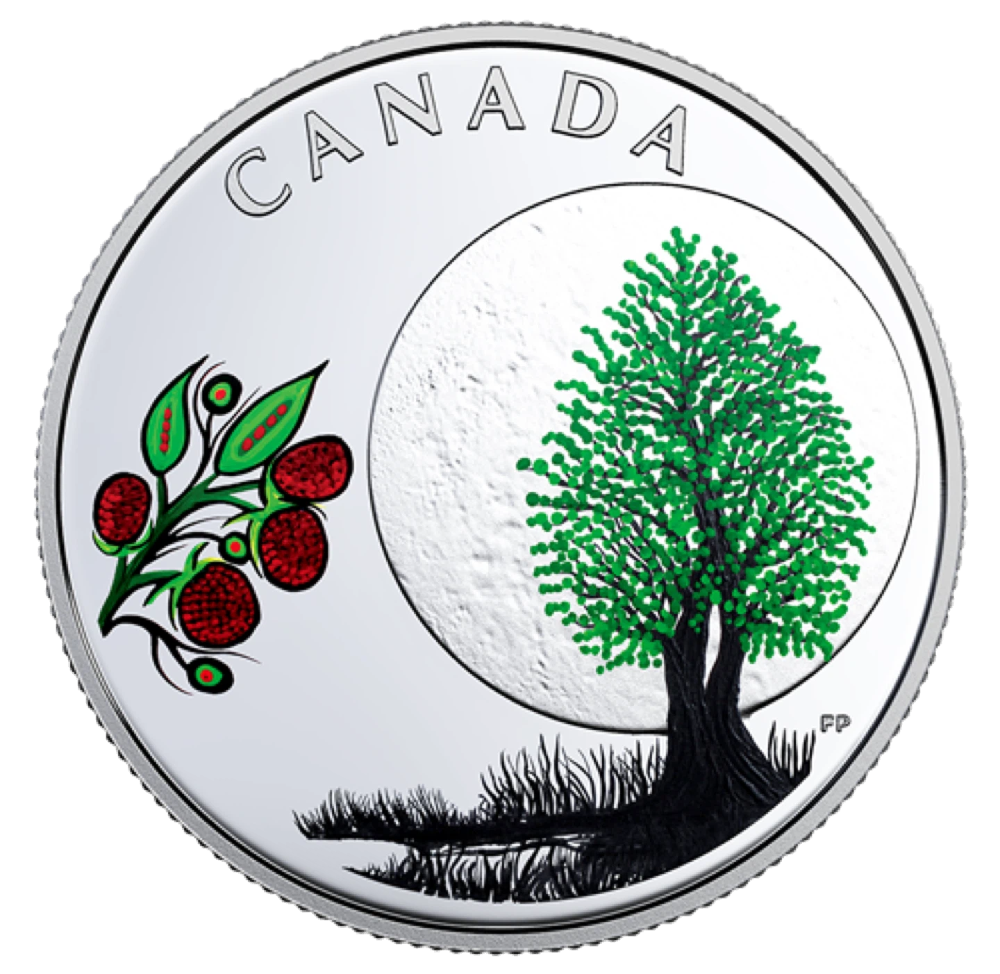 2018 $3 Fine Silver Coin - Raspberry Moon