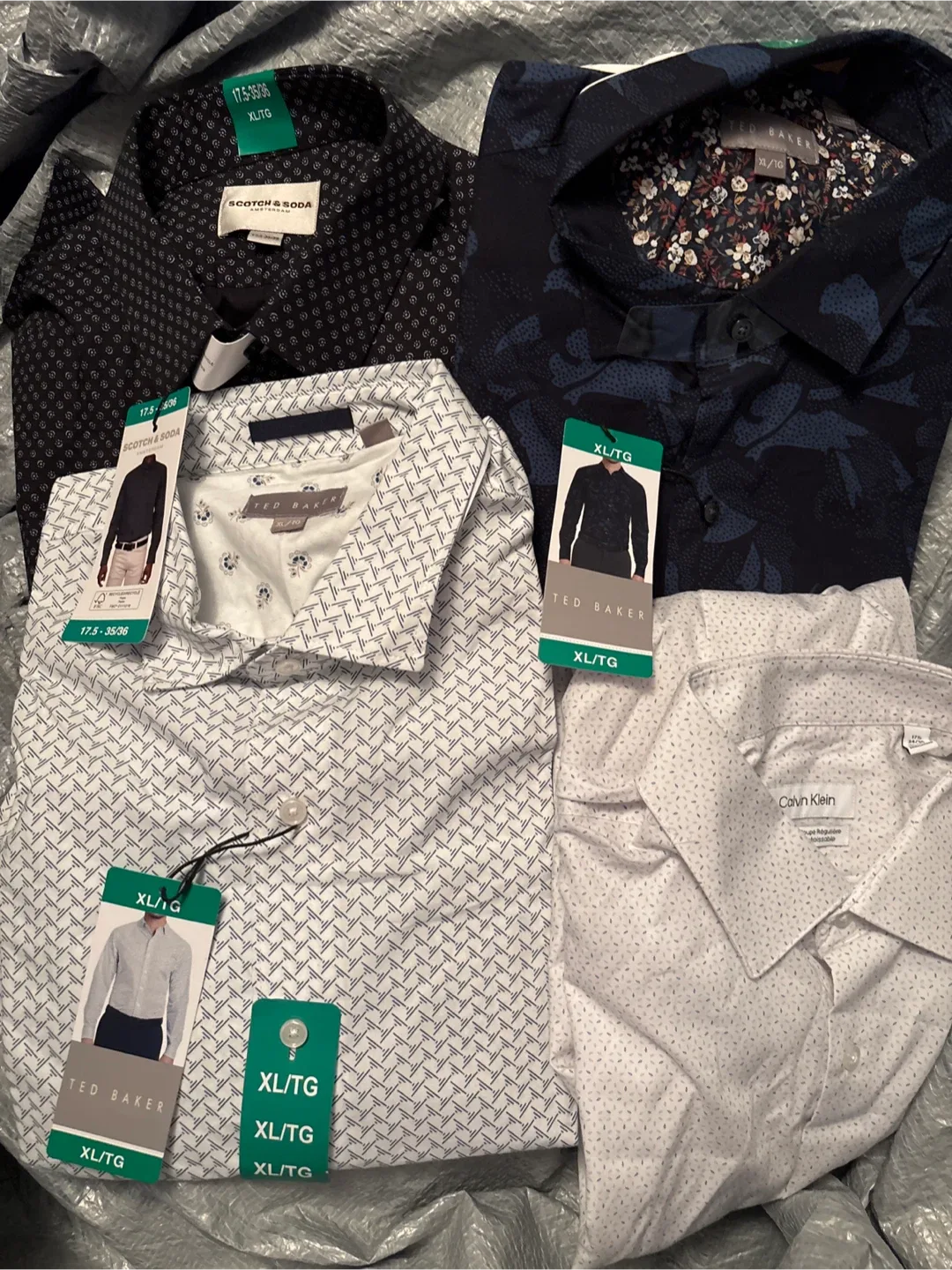 Scotch & Soda, Calvin Klein, Ted Baker Shirts (XL)