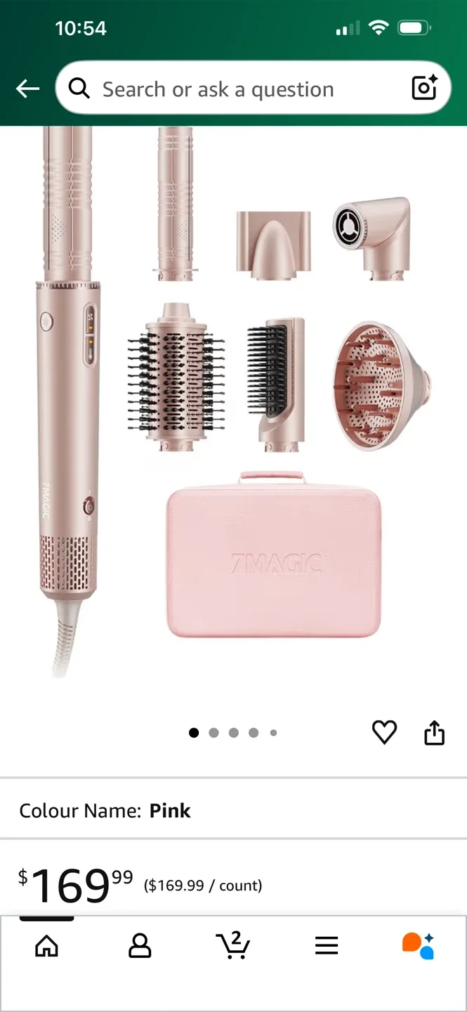 7MAGIC One Smart Life Hair Styler Set - Pink image indicator(4)