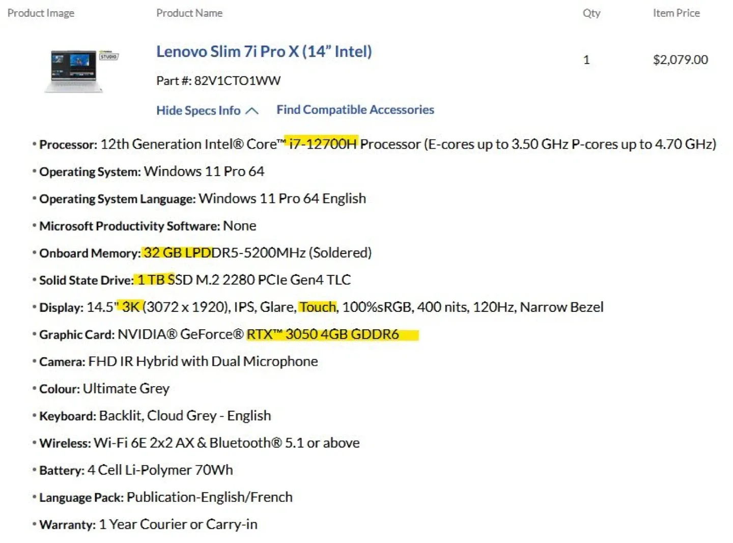 Lenovo Slim 7i Pro X (14”) image indicator(6)