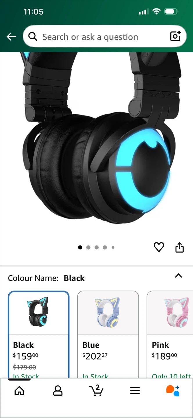 Yowu Cat Ear Headphone CE Model-Z - Black - photo 4
