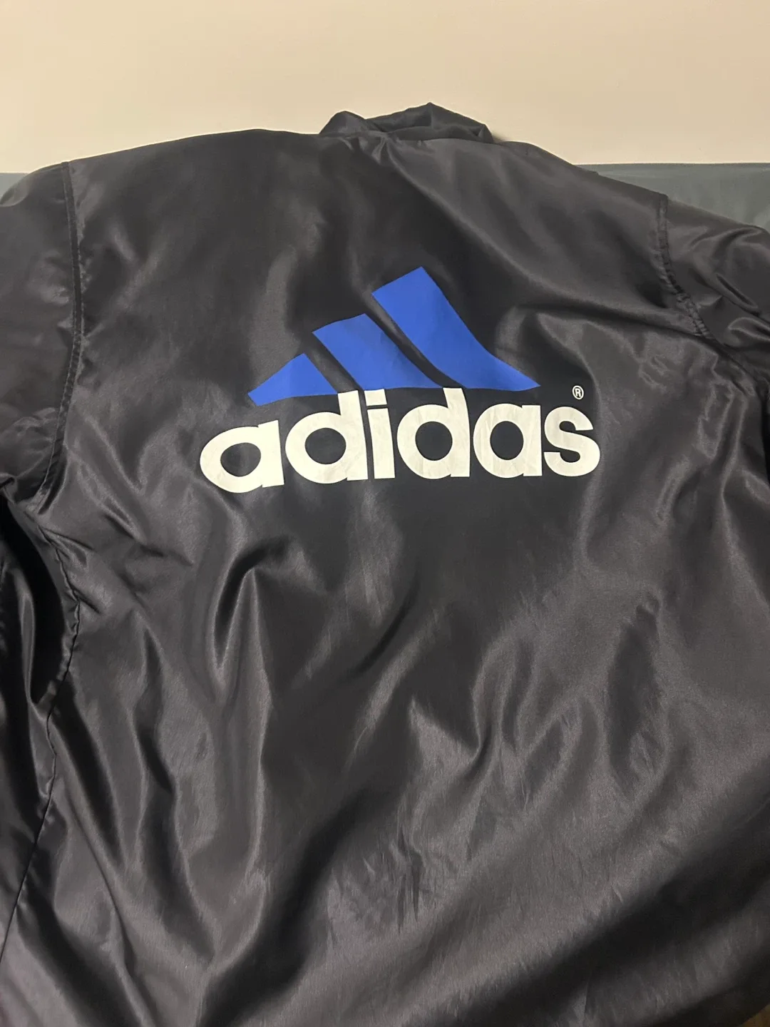 Adidas Black Jacket with Blue Fleece Lining image indicator(3)