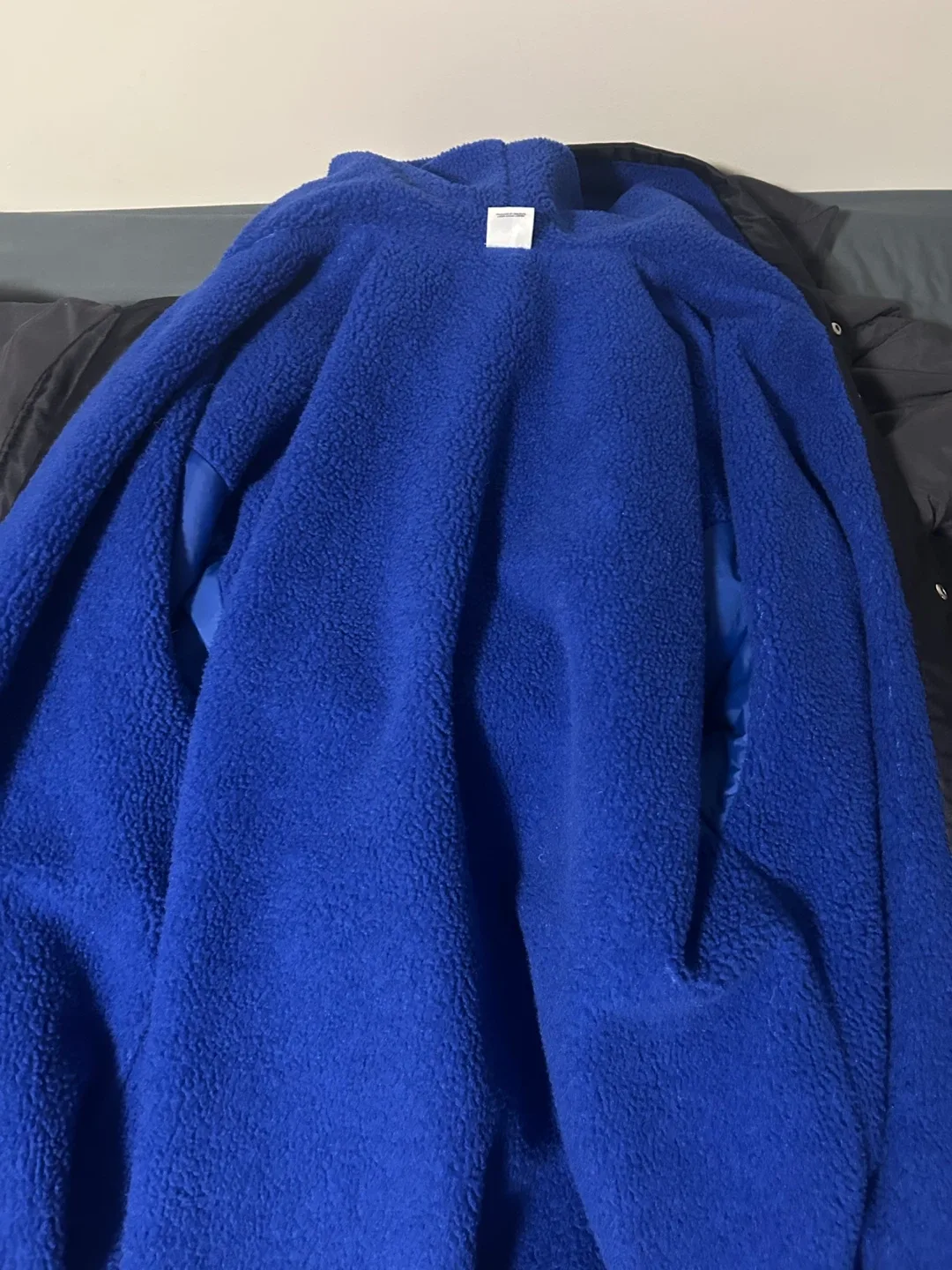 Adidas Black Jacket with Blue Fleece Lining image indicator(2)