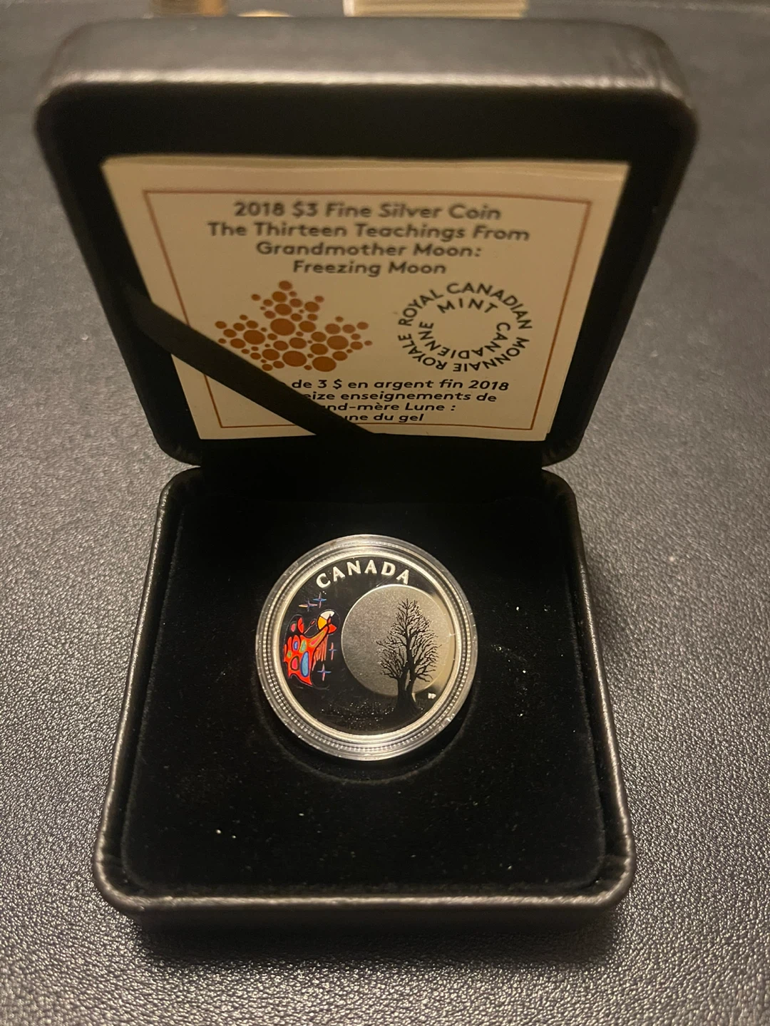2018 $3 Fine Silver Coin (Freezing Moon) - photo 3