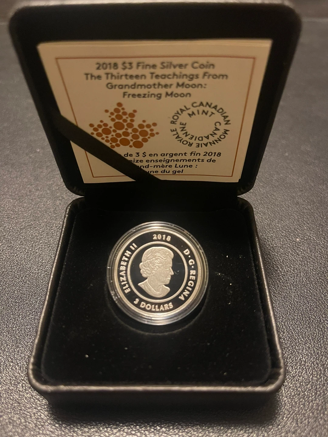 2018 $3 Fine Silver Coin (Freezing Moon) - photo 4