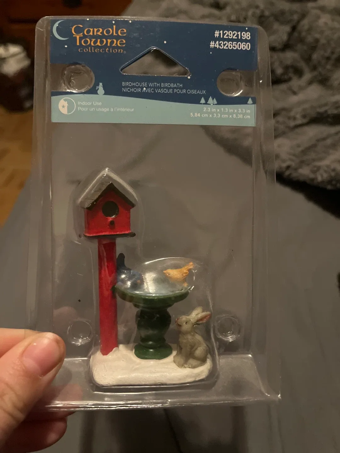 New Carole Towne Birdhouse with Birdbath