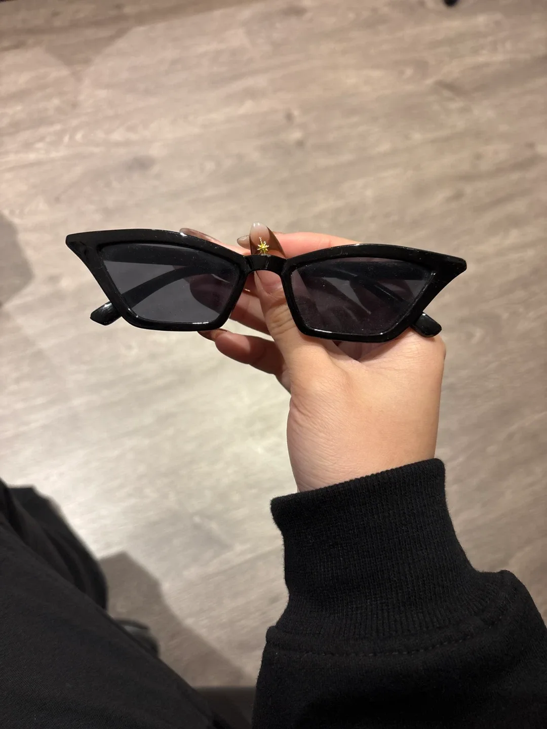 Black Cat-Eye Sunglasses
