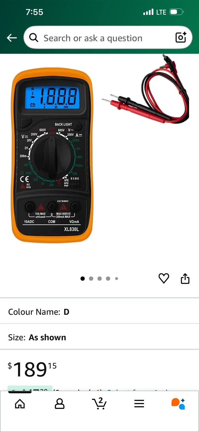 LIPXHHU XL830L Digital Multimeter - Like New! - photo 4