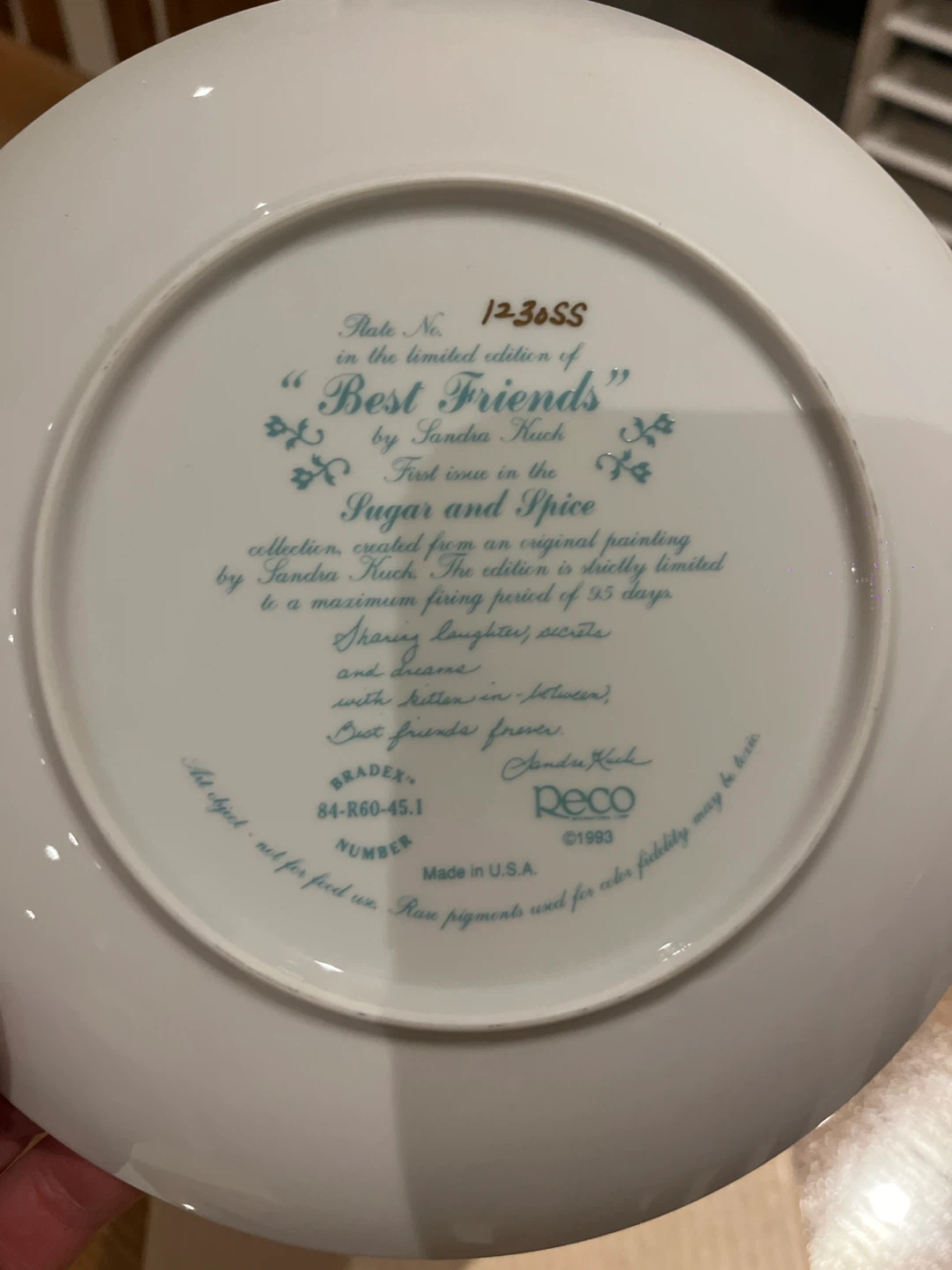 Sandra Kuck Best Friends Plate - photo 3