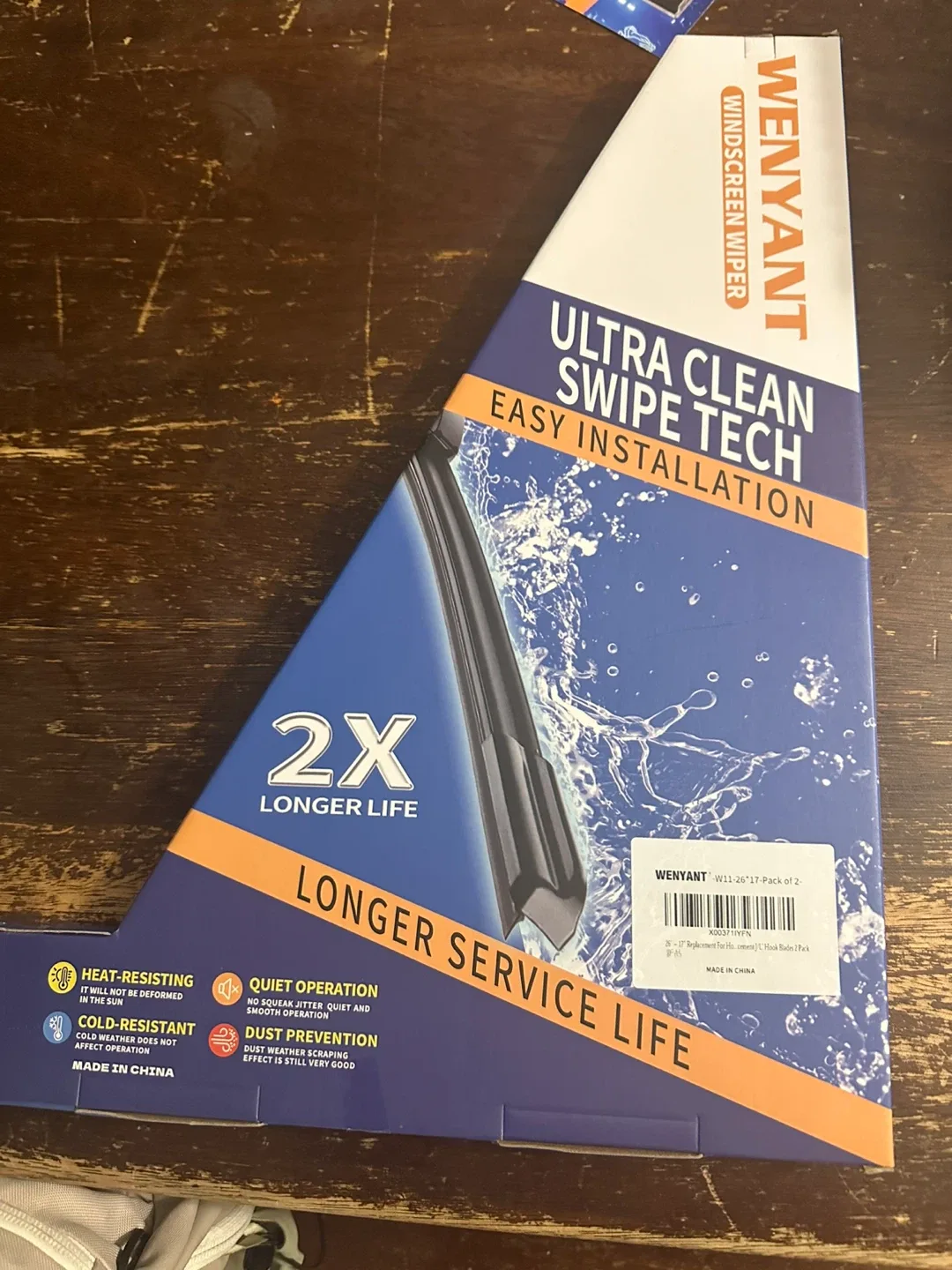 WENYANT Windscreen Wiper 26"-17" (Pair)
