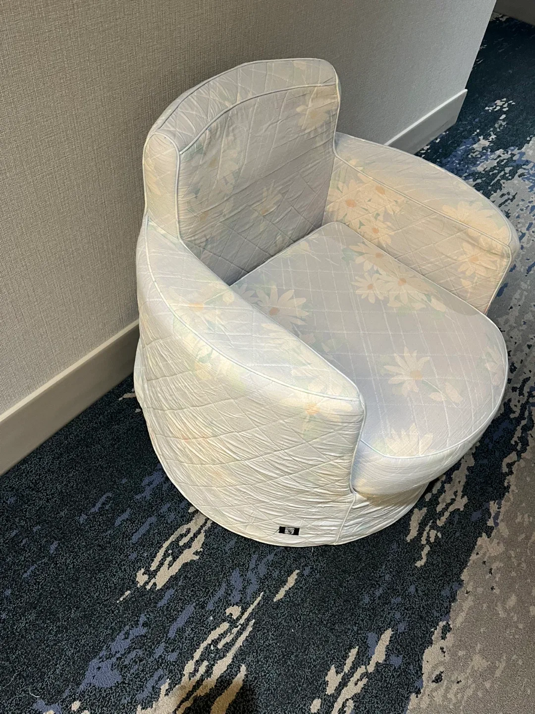 Floral Swivel Barrel Chair image indicator(6)