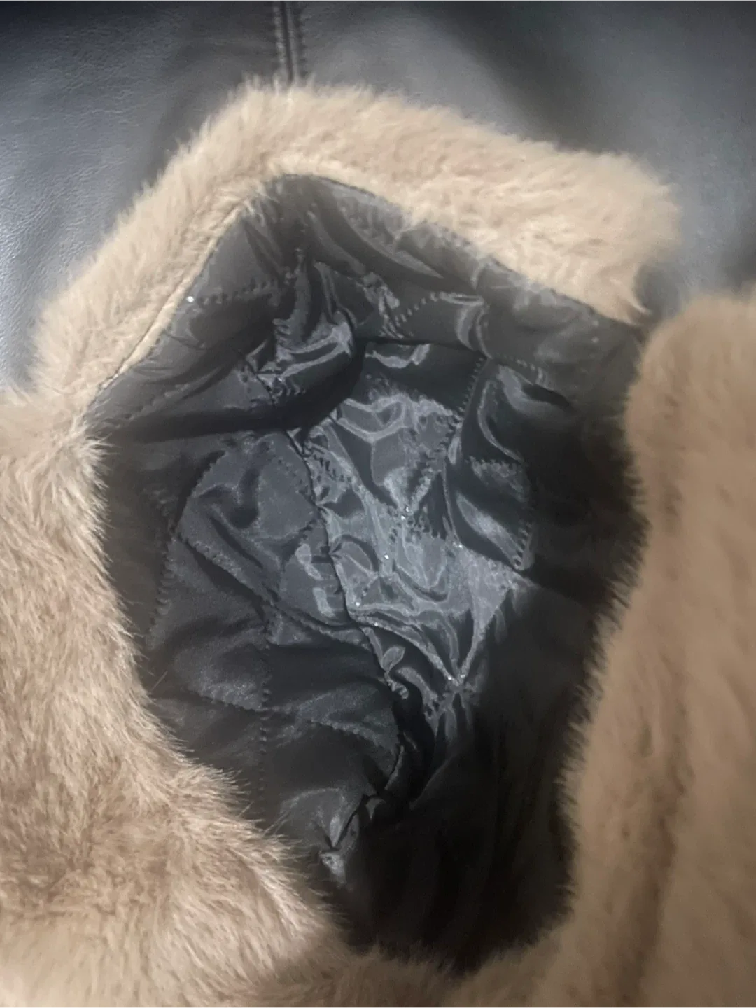 Brown Leather & Faux Fur Trapper Hat image indicator(4)