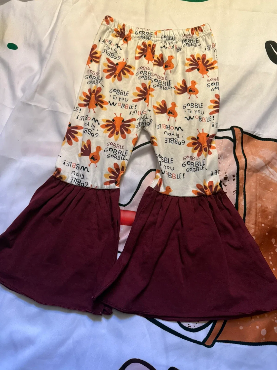 Gobble Til You Wobble Bell Bottom Pants image indicator(3)