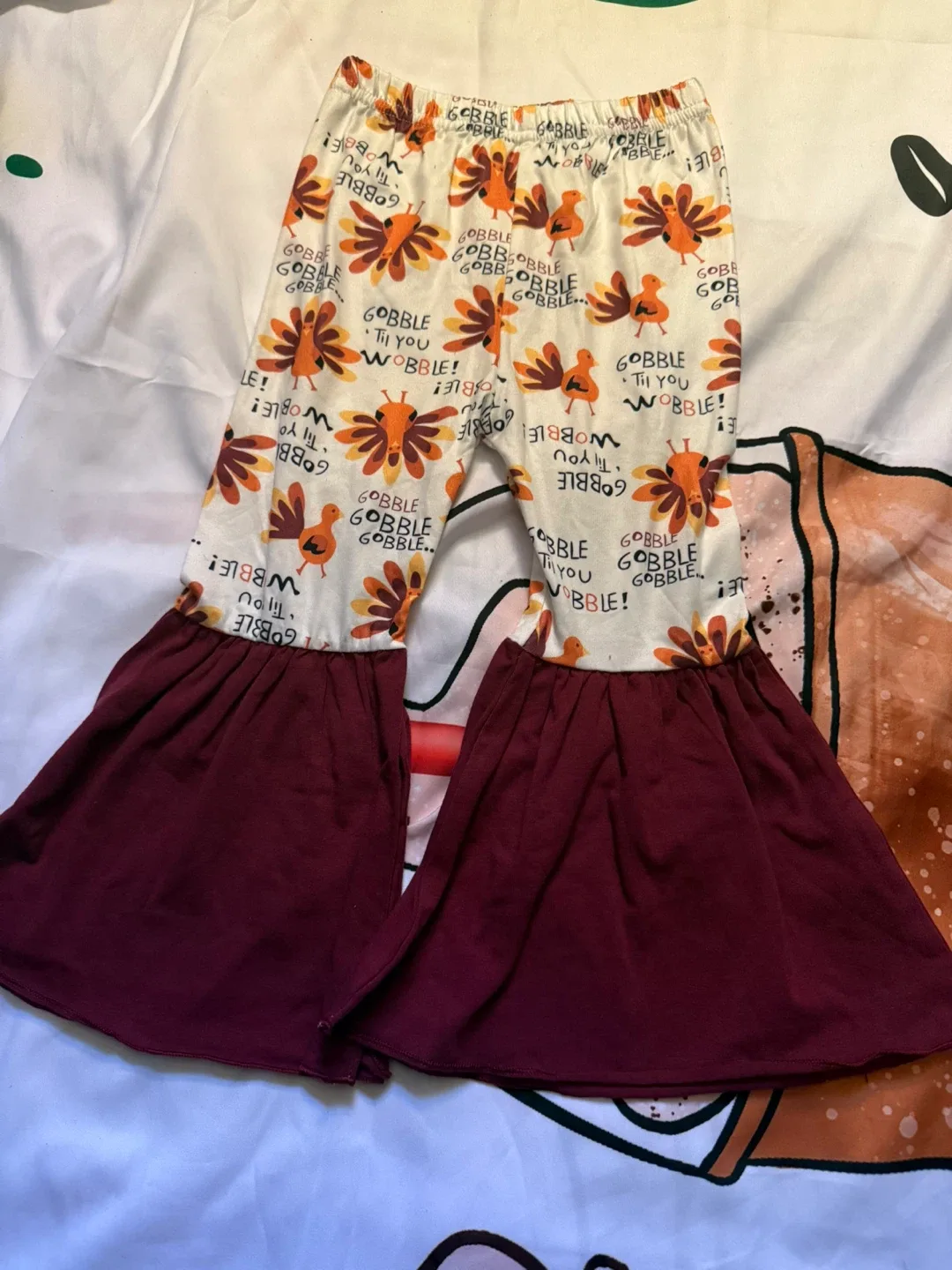 Gobble Til You Wobble Bell Bottom Pants image indicator(2)