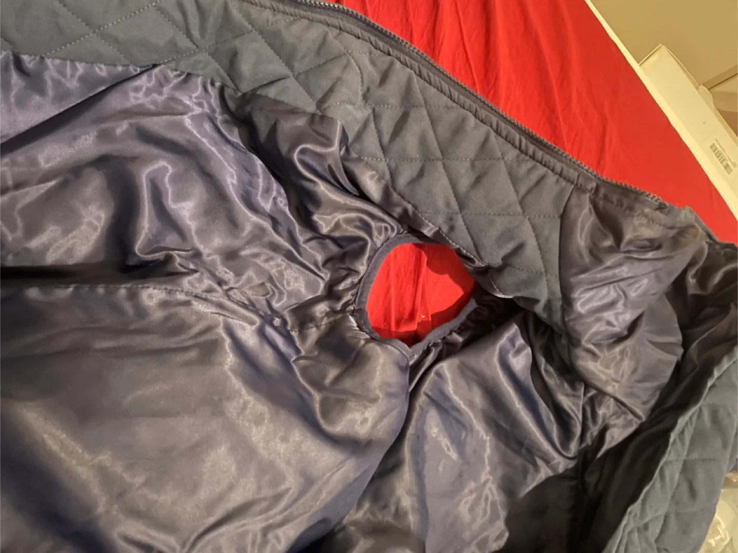 Quilted Navy Vest image indicator(4)