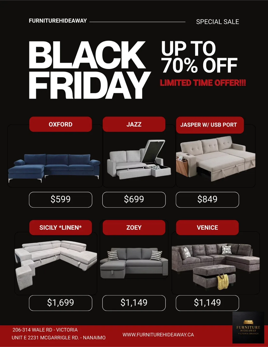 🔥Black Friday Home Makeover Sale — Shop Couches, Beds & More!🔥