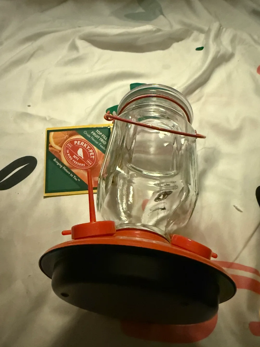 Perky-Pet Top Fill Fruit Trio Oriole Nectar Feeder image indicator(2)