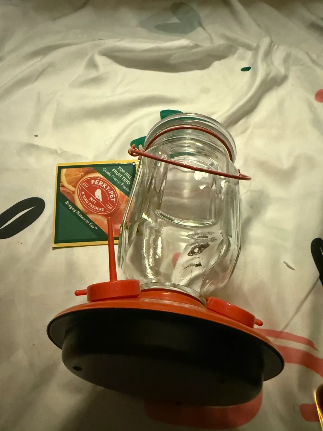 Perky-Pet Top Fill Fruit Trio Oriole Nectar Feeder image indicator(3)