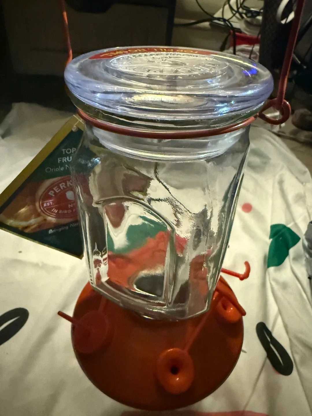 Perky-Pet Top Fill Fruit Trio Oriole Nectar Feeder