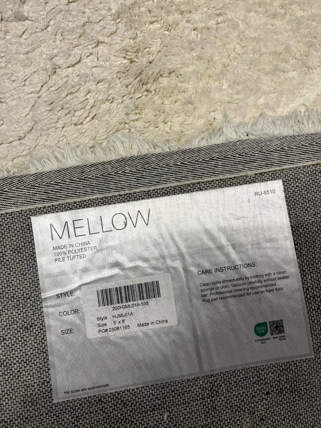 Mellow Ivory Rug 8' x 8'