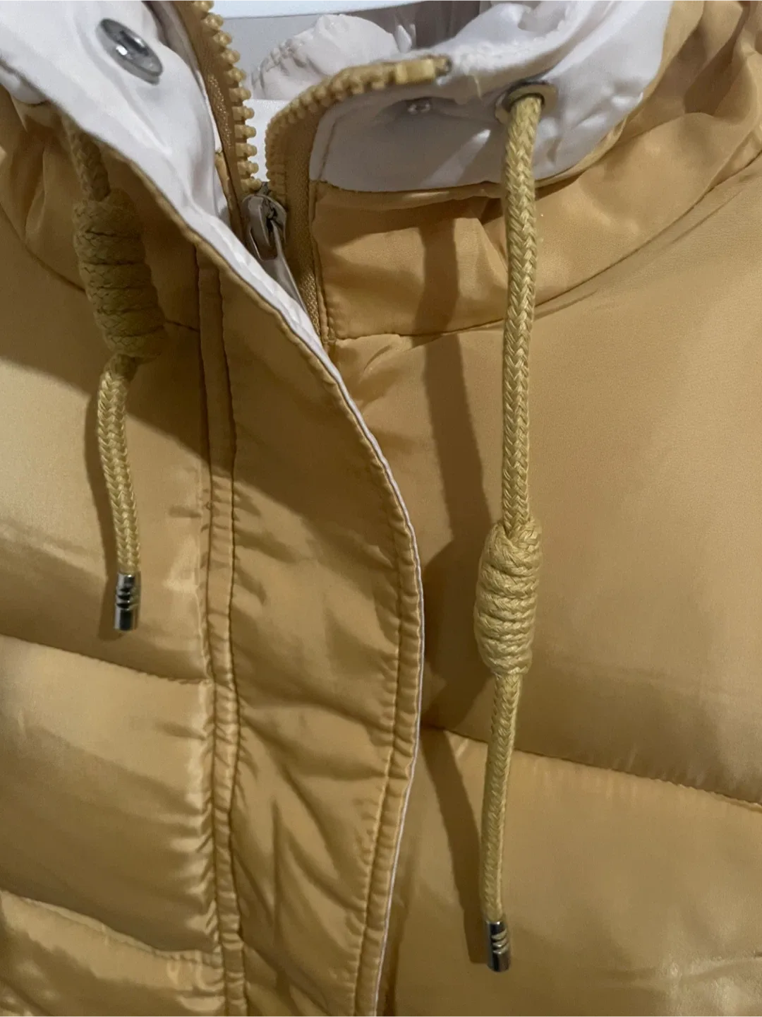 Yellow Puffer Jacket with Hood image indicator(2)