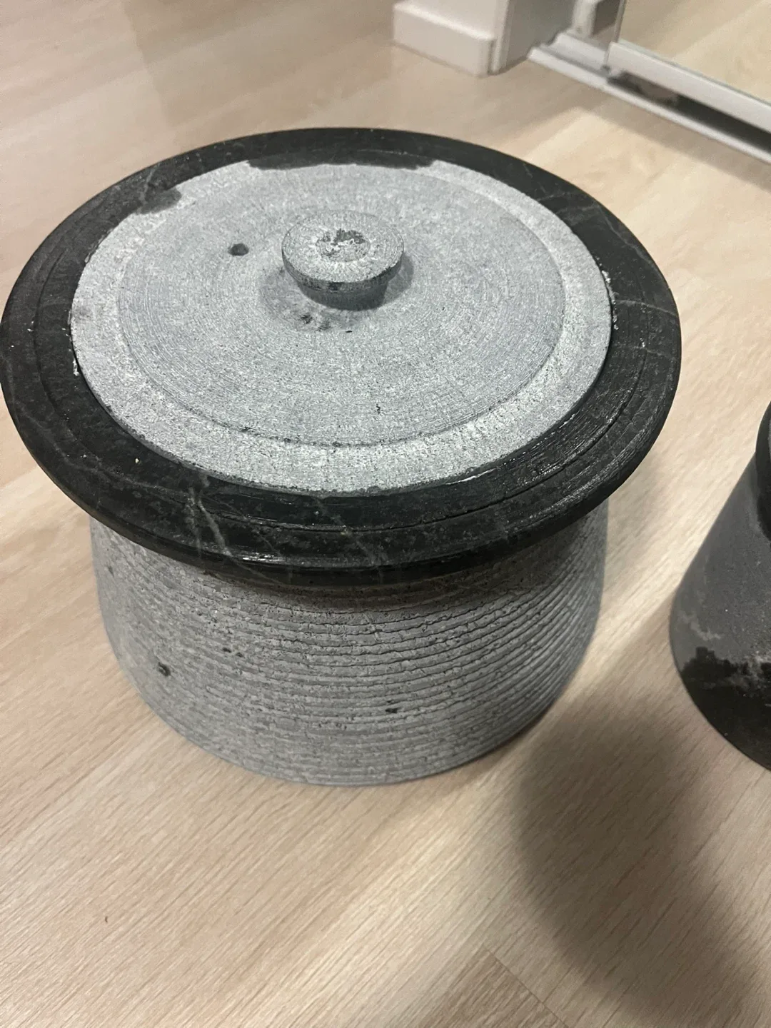 Stone Mortar with Lid