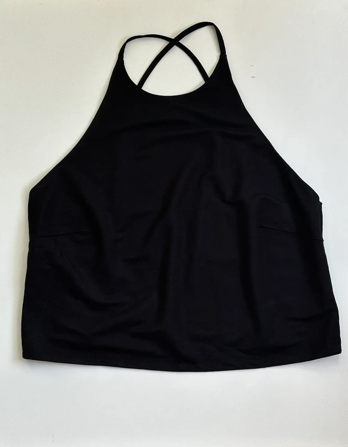 Mango black viscose Halter Top - Size L