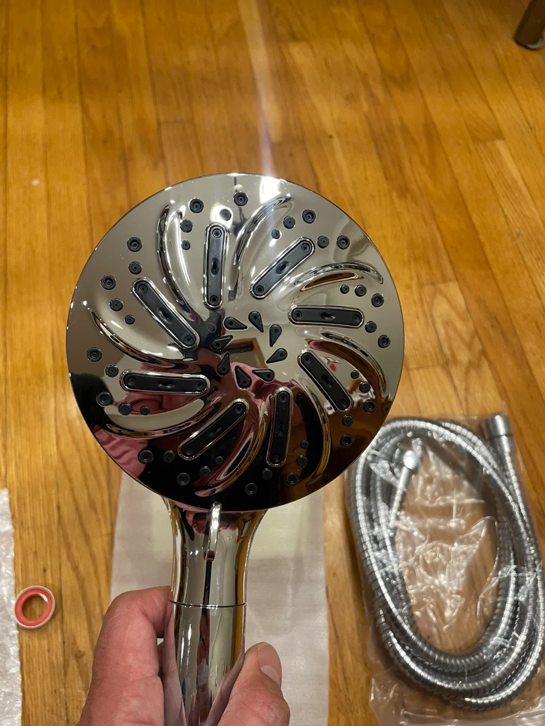 New Shower Head with Hose & Connector