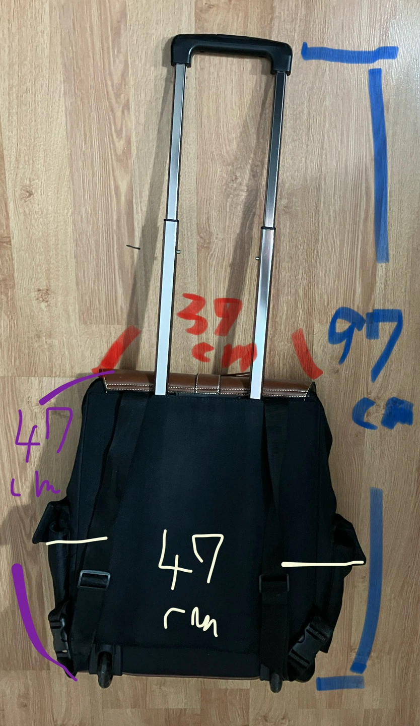 Rolling Laptop Suitcase  - Black & Brown - photo 4