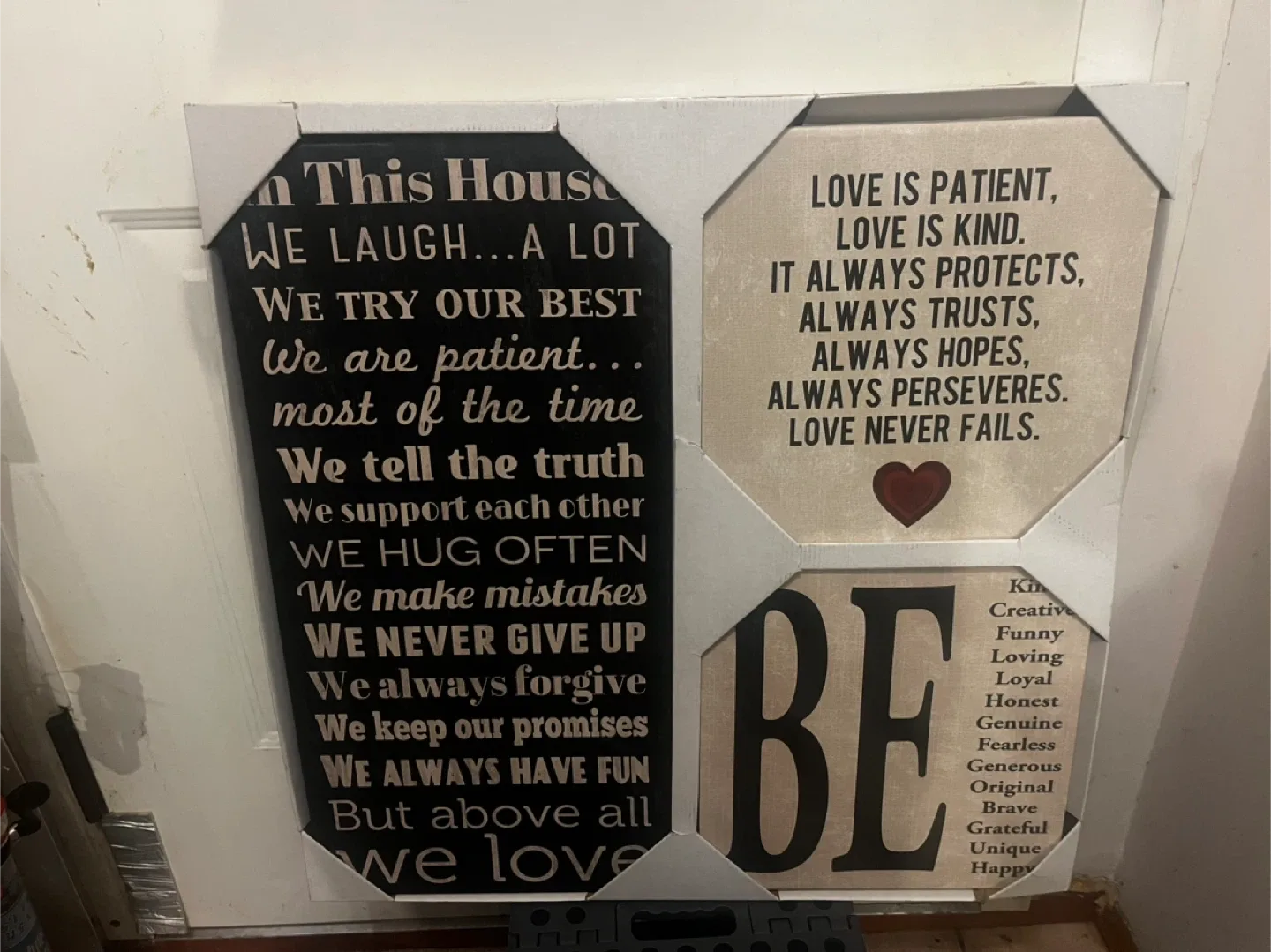 Framed 'In This House' Wall Art