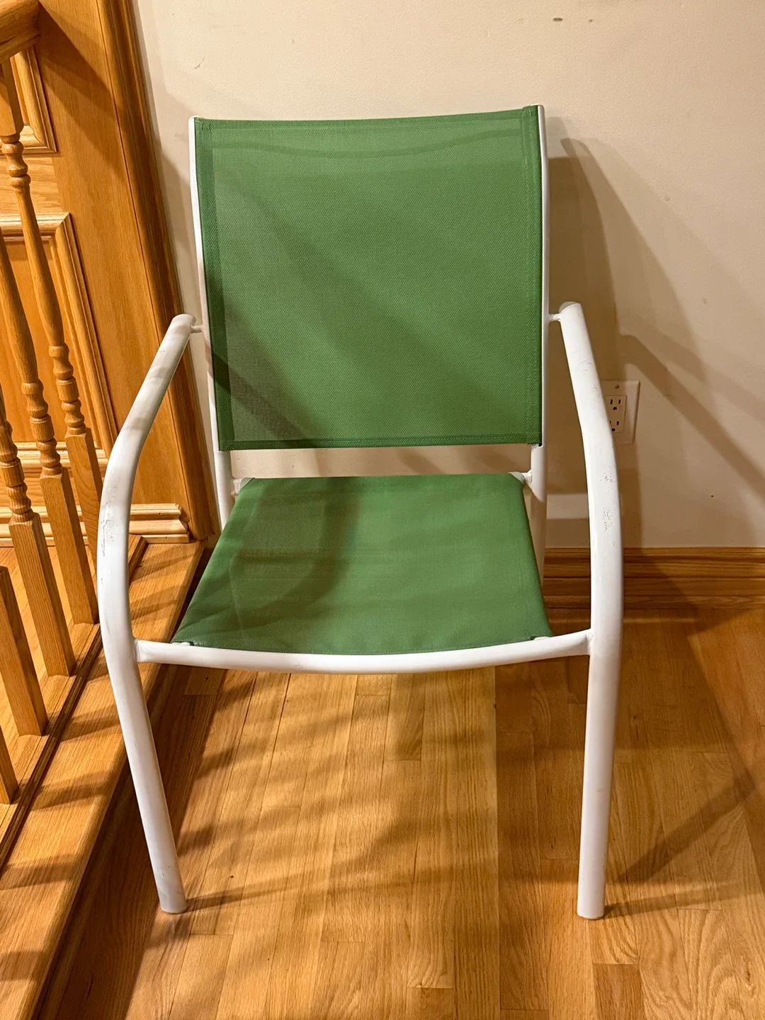 Set of 4 Green Patio Chairs