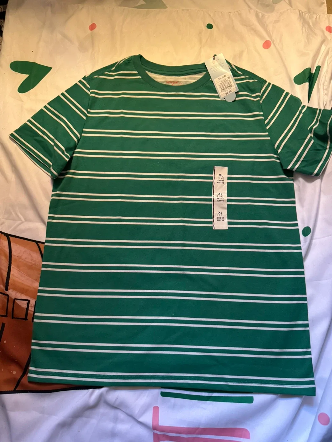 New Cat & Jack XL Striped T-Shirt