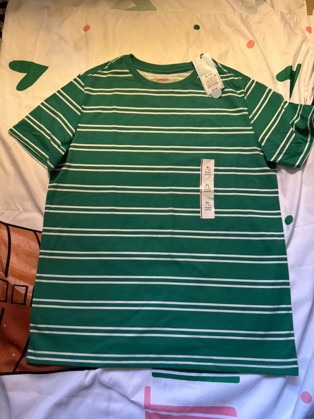 New Cat & Jack XL Striped T-Shirt image indicator(3)
