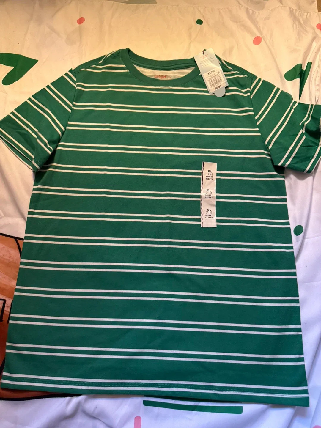 New Cat & Jack XL Striped T-Shirt image indicator(2)