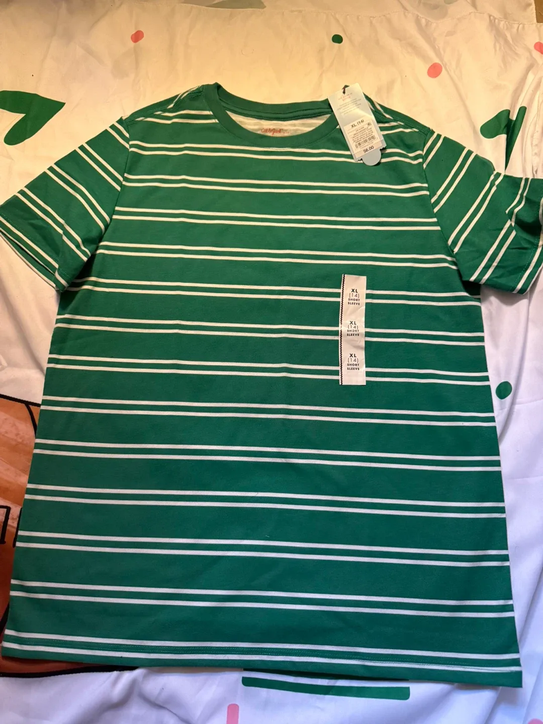 New Cat & Jack XL Striped T-Shirt image indicator(4)