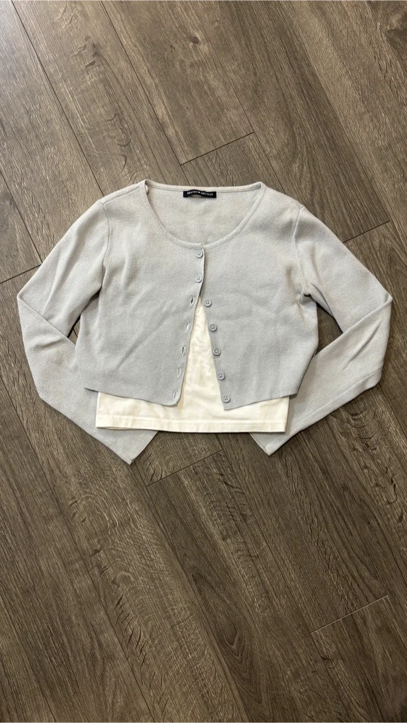 Brandy Melville Cardigan & Tank Top set image indicator(6)