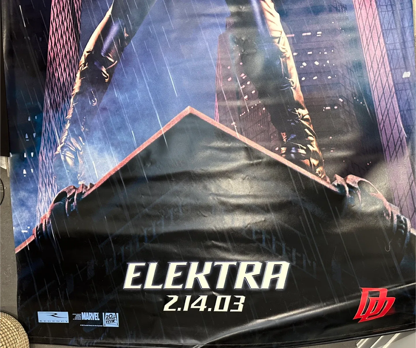Rare 2002 Theatre Size Elektra Movie Poster image indicator(3)