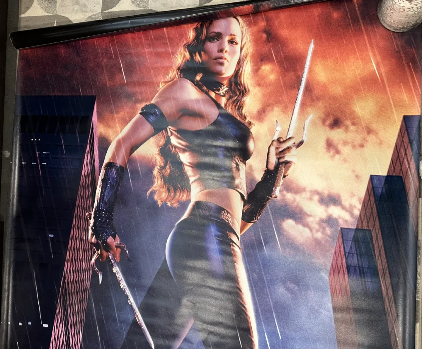 Rare 2002 Theatre Size Elektra Movie Poster image indicator(2)