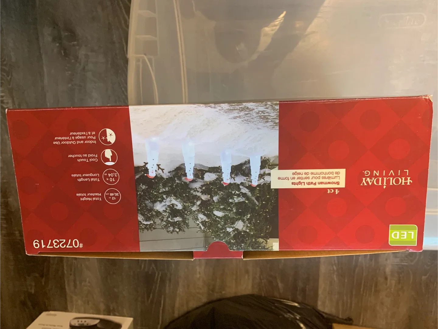 4 LED Snowman Path Lights