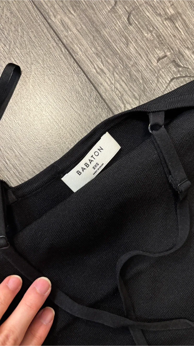 Aritzia Babaton Black Mini Dress