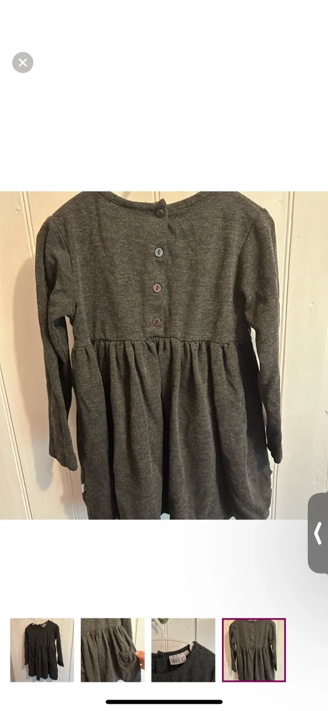 Wheat Grey Dress - Size 3Y image indicator(3)