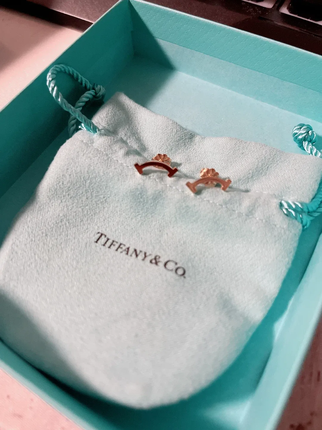 Tiffany & Co. Smile Mini Earrings in Yellow Gold