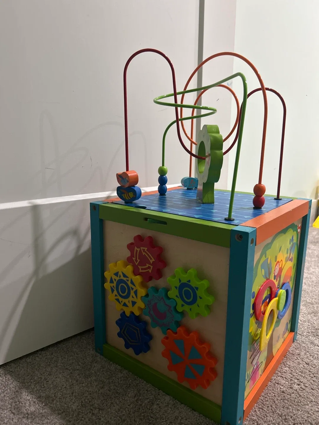 Wooden Activity Cube Toy