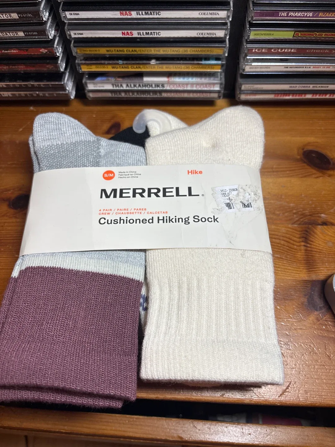 Merrell Cushioned Hiking Socks - Size S/M - New