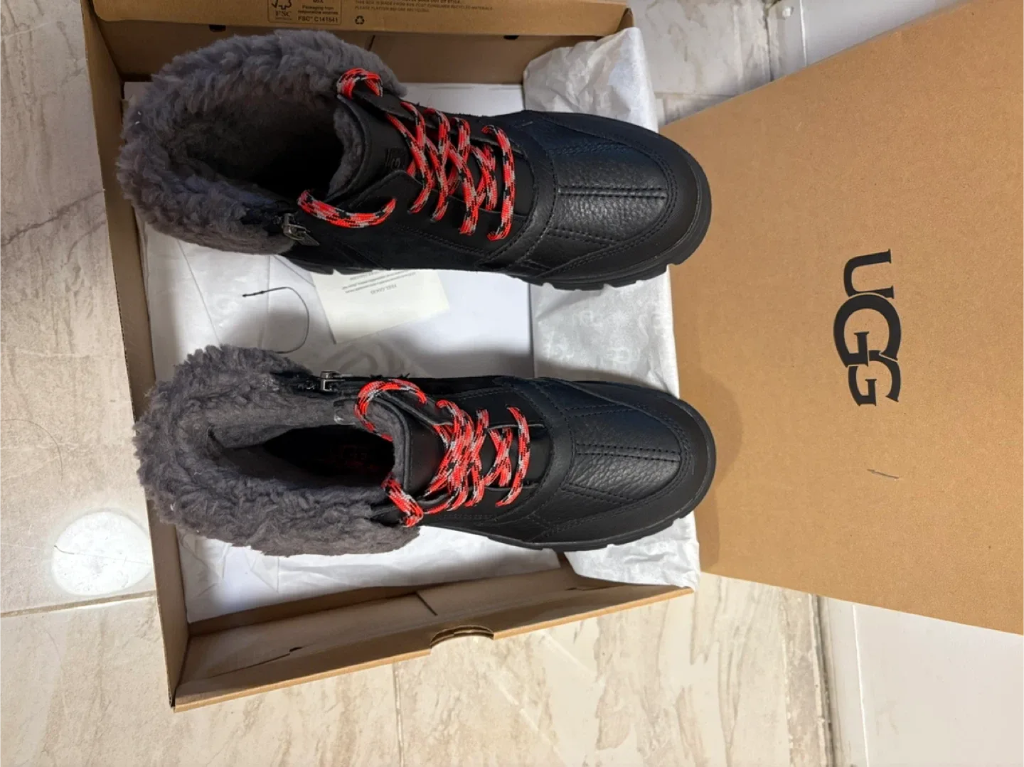 UGG Hiker Boot - Black, Size 5