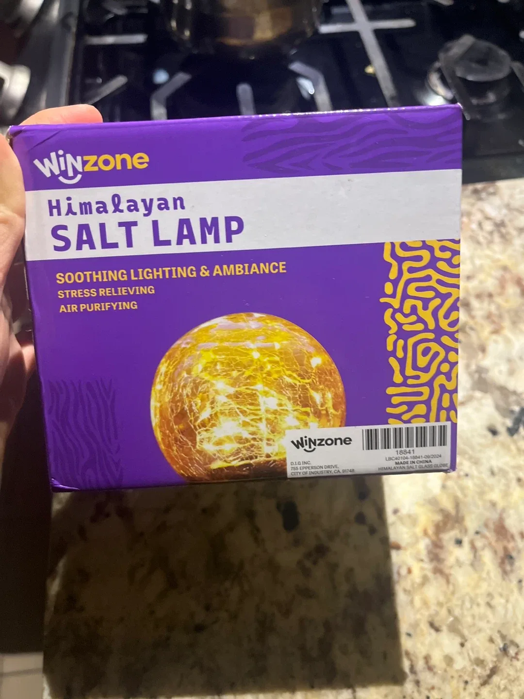 WinZone Himalayan Salt Lamp - New in Box