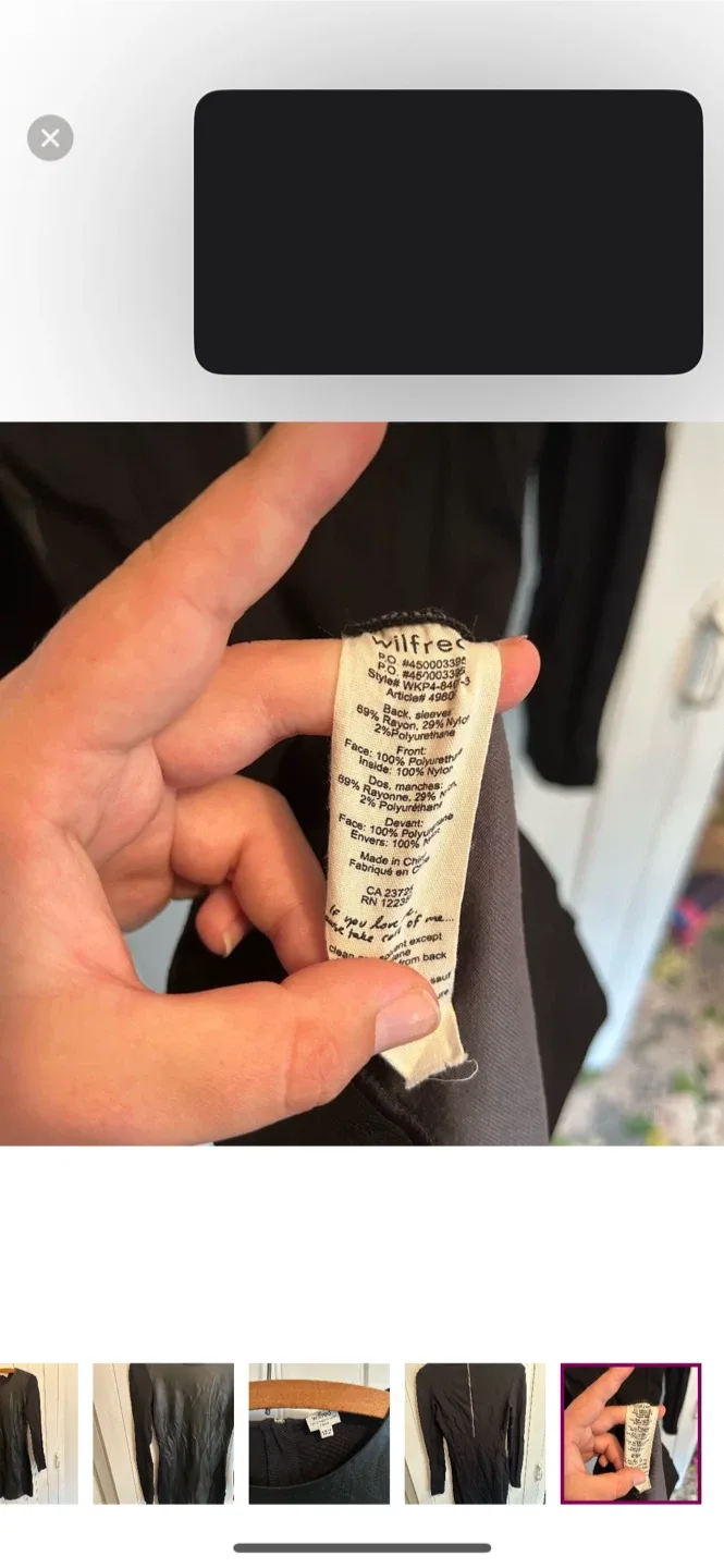 Wilfred Black Dress - Size Small image indicator(5)